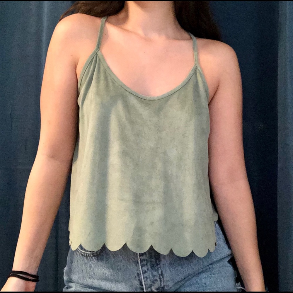 Light green top